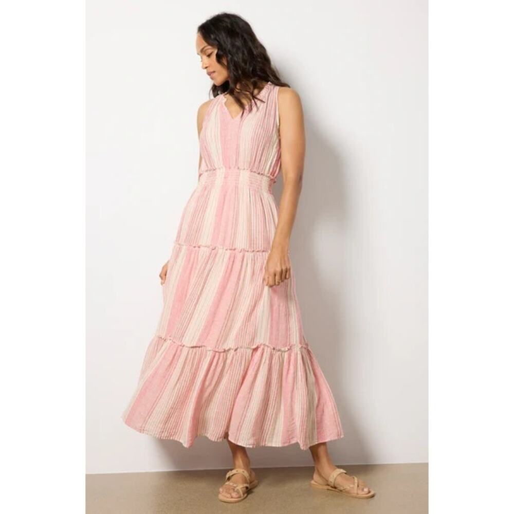 RAILS Loulou Boho Flowy Stripe Maxi Dress MED - Picture 6 of 13